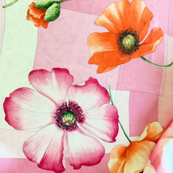 Salvatore Ferragamo Floral Silk Scarf - Picture 4 of 4